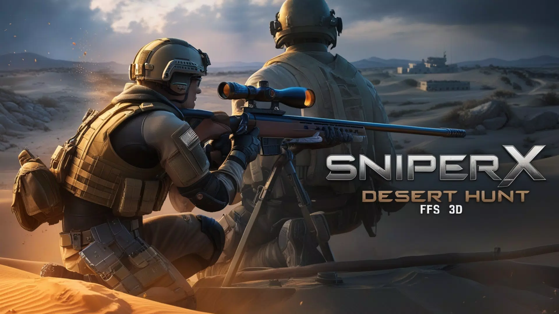 Sniper X : Desert Hunt FPS 3D Tangkapan skrin 2