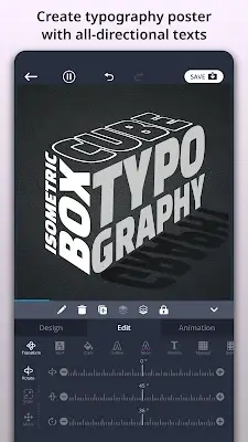 TENADA: 3D Animated Text Art ภาพหน้าจอ 1