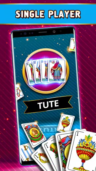 Tute Offline - Card Game Captura de tela 1