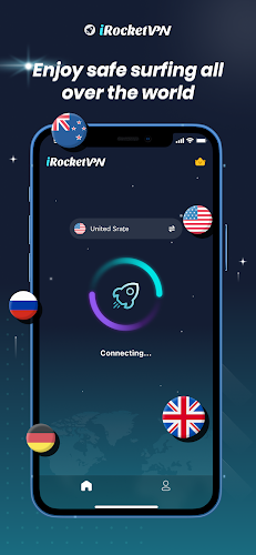 iRocketVPN - Secure VPN Proxy স্ক্রিনশট 1