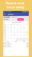 Work Log: Timesheet & Invoice Скриншот 1