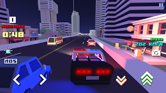 Blocky Car Racer - racing game Captura de tela 2