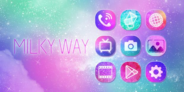 Milky Way GO Launcher Theme স্ক্রিনশট 1