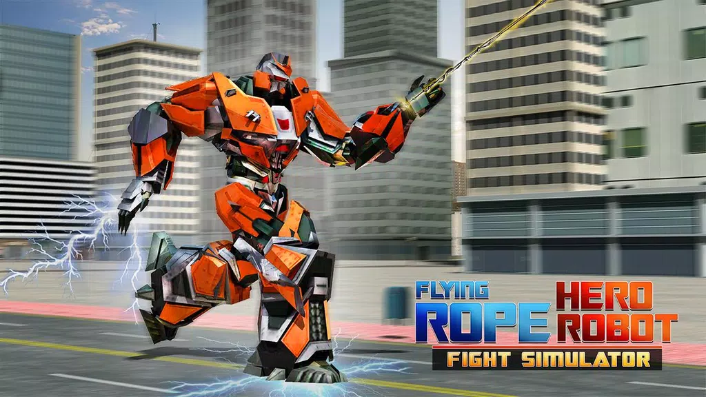 Flying Rope Hero Robot Fight Simulator Ảnh chụp màn hình 3