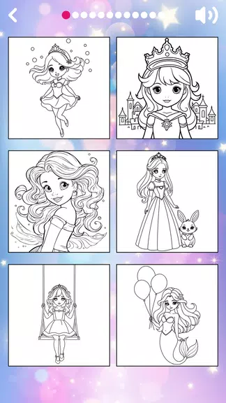 Princess Coloring Book offline Capture d'écran 3