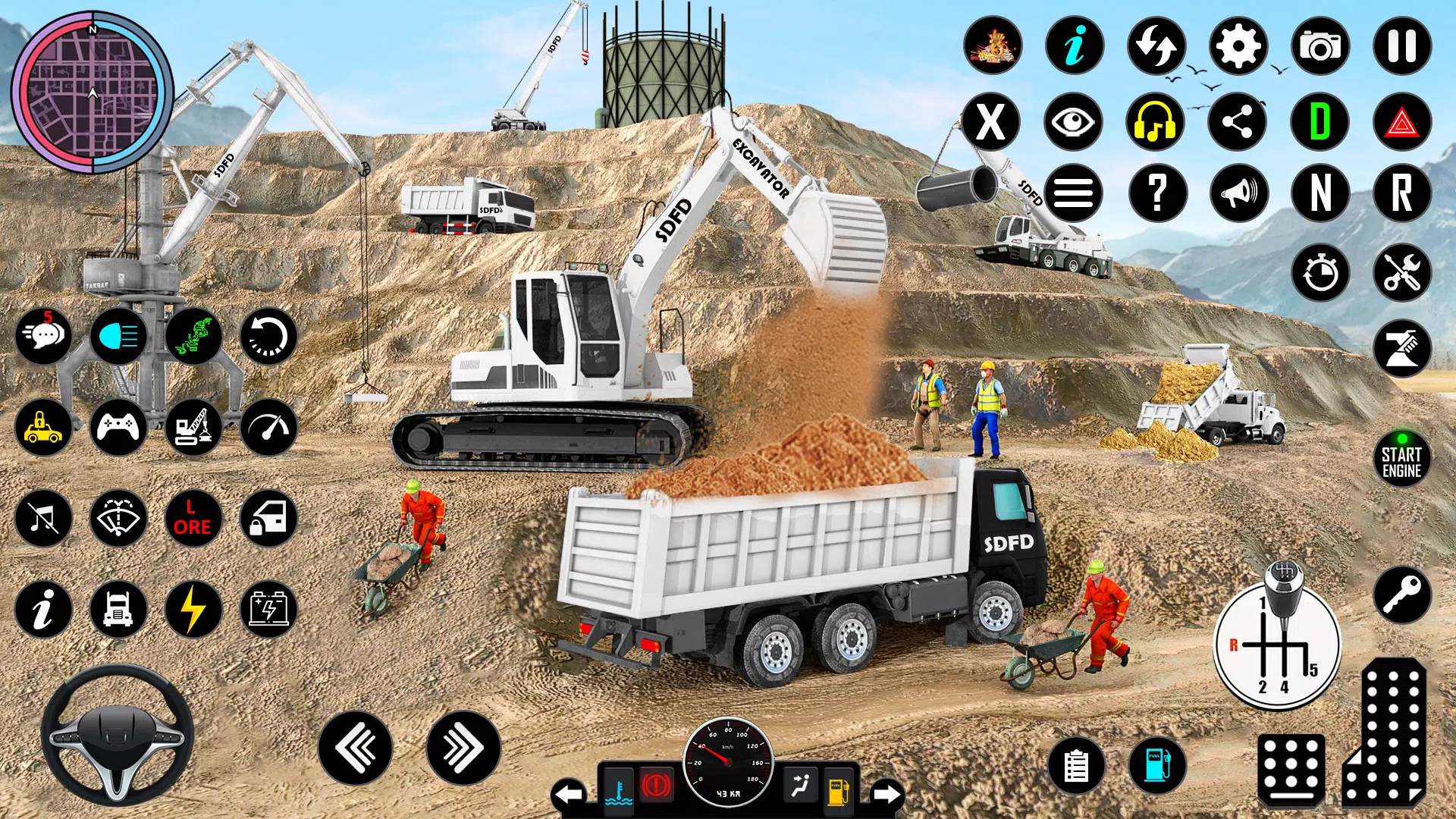 Snow Excavator Simulator Game Ekran Görüntüsü 1