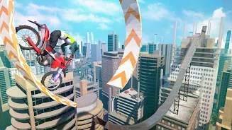 Bike Stunts 3D - Rooftop Chall Captura de tela 3