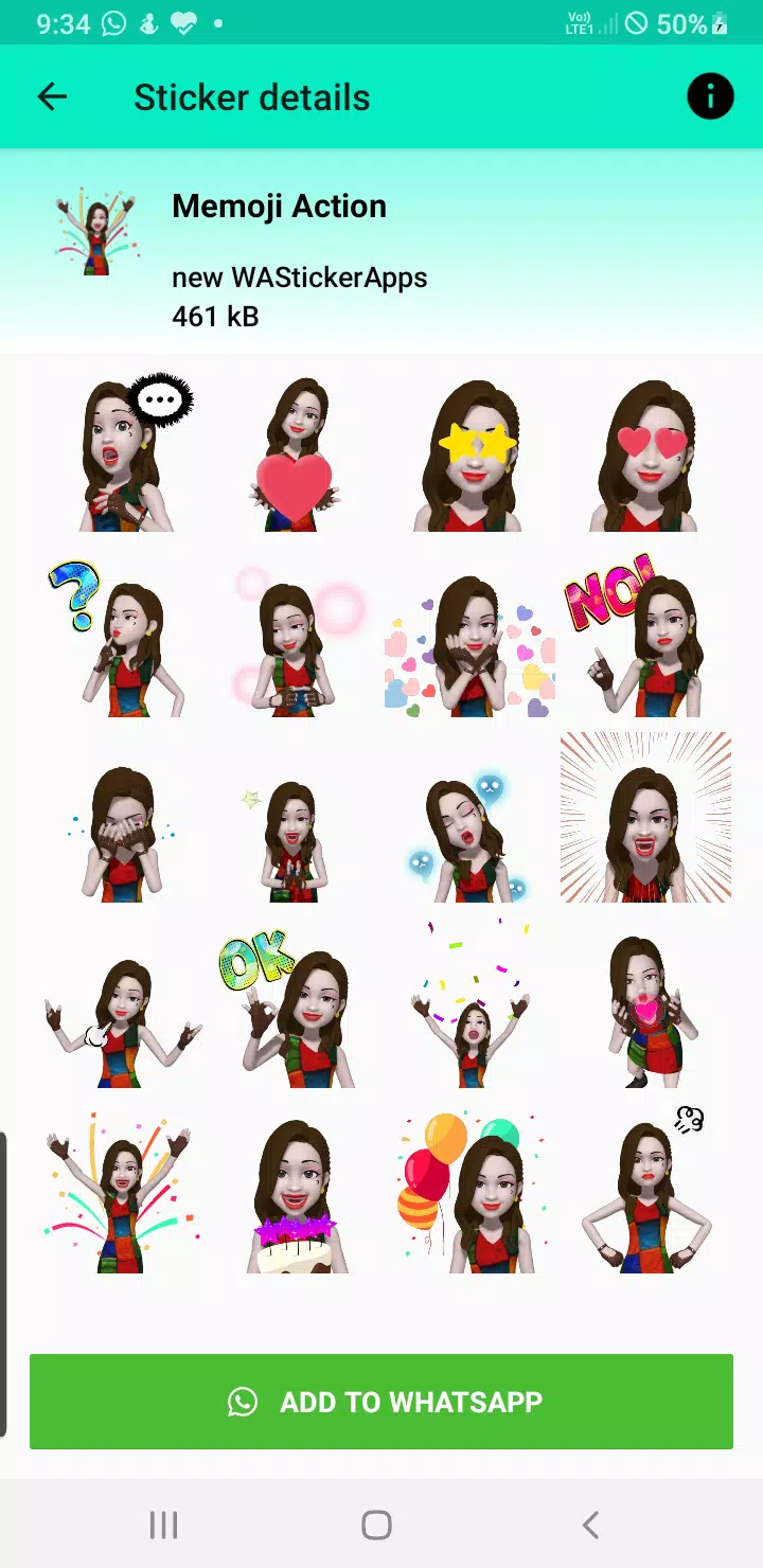 3d emoji stickers for whatsapp 스크린샷 3