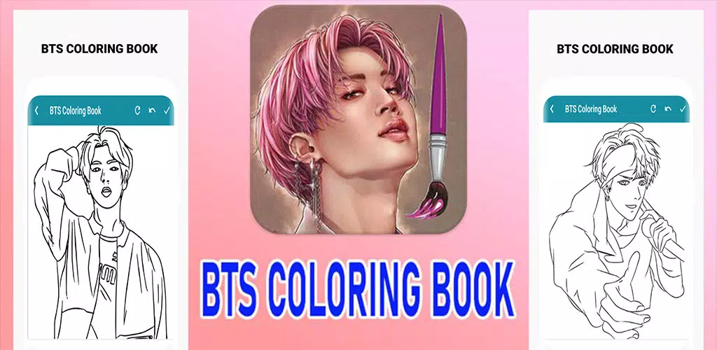 BTS Coloring Book Captura de tela 1