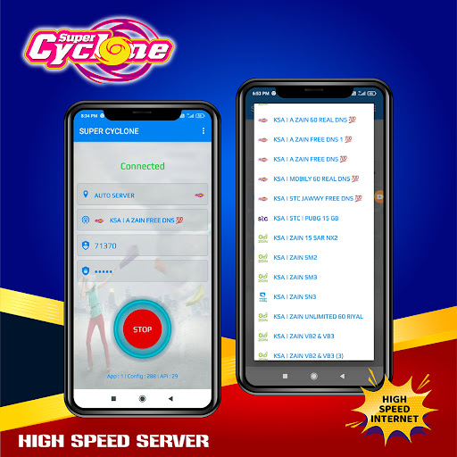 Super Cyclone Vpn ဖန်သားပြင်ဓာတ်ပုံ 1