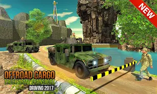 Offroad US Army Truck Driving Screenshot 2