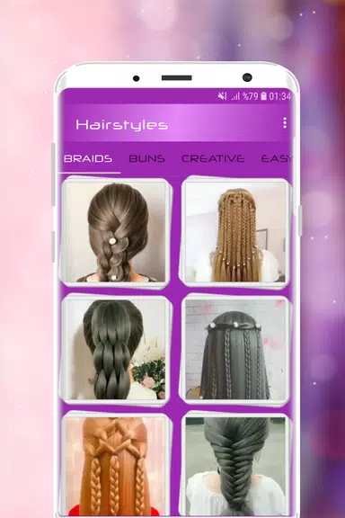 Hairstyles Step by Step Videos Screenshot 1