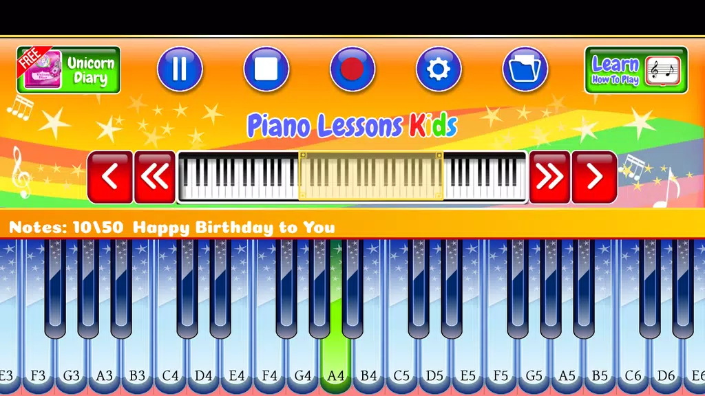 Piano Lessons Kids Tangkapan skrin 1