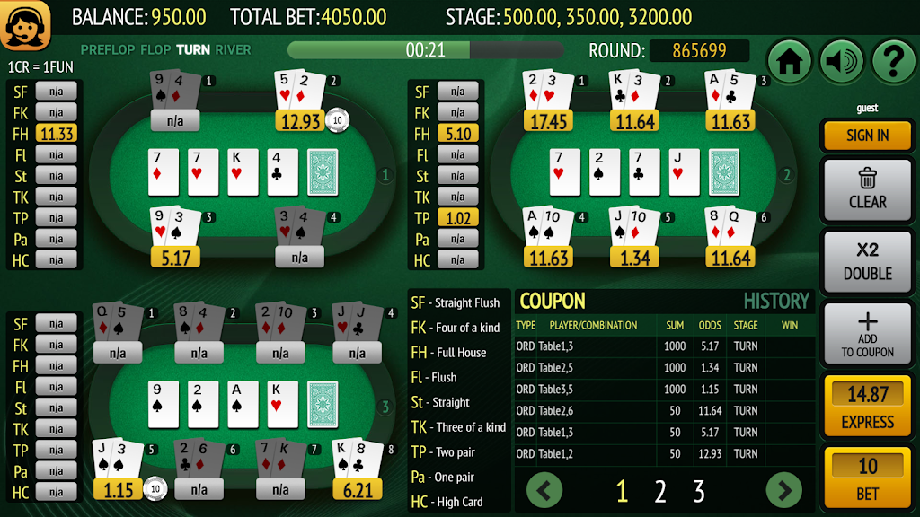 Bet on Poker Screenshot 3