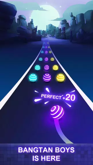 BTS Road Tiles: KPOP Colour Ball Dancing Road Run! Screenshot 3