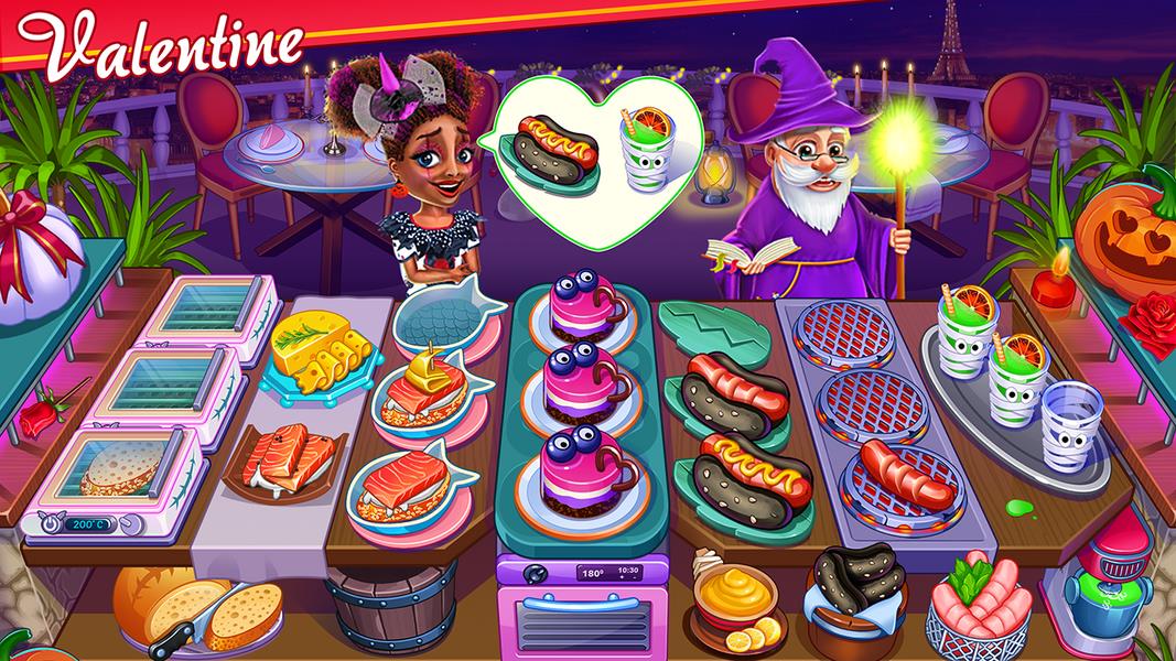 Halloween Street Food Shop Restaurant Game Скриншот 1