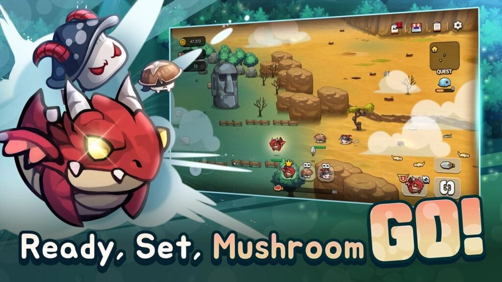 在《Mushroom Go!》中召集你的真菌小隊並一起征服地下城！