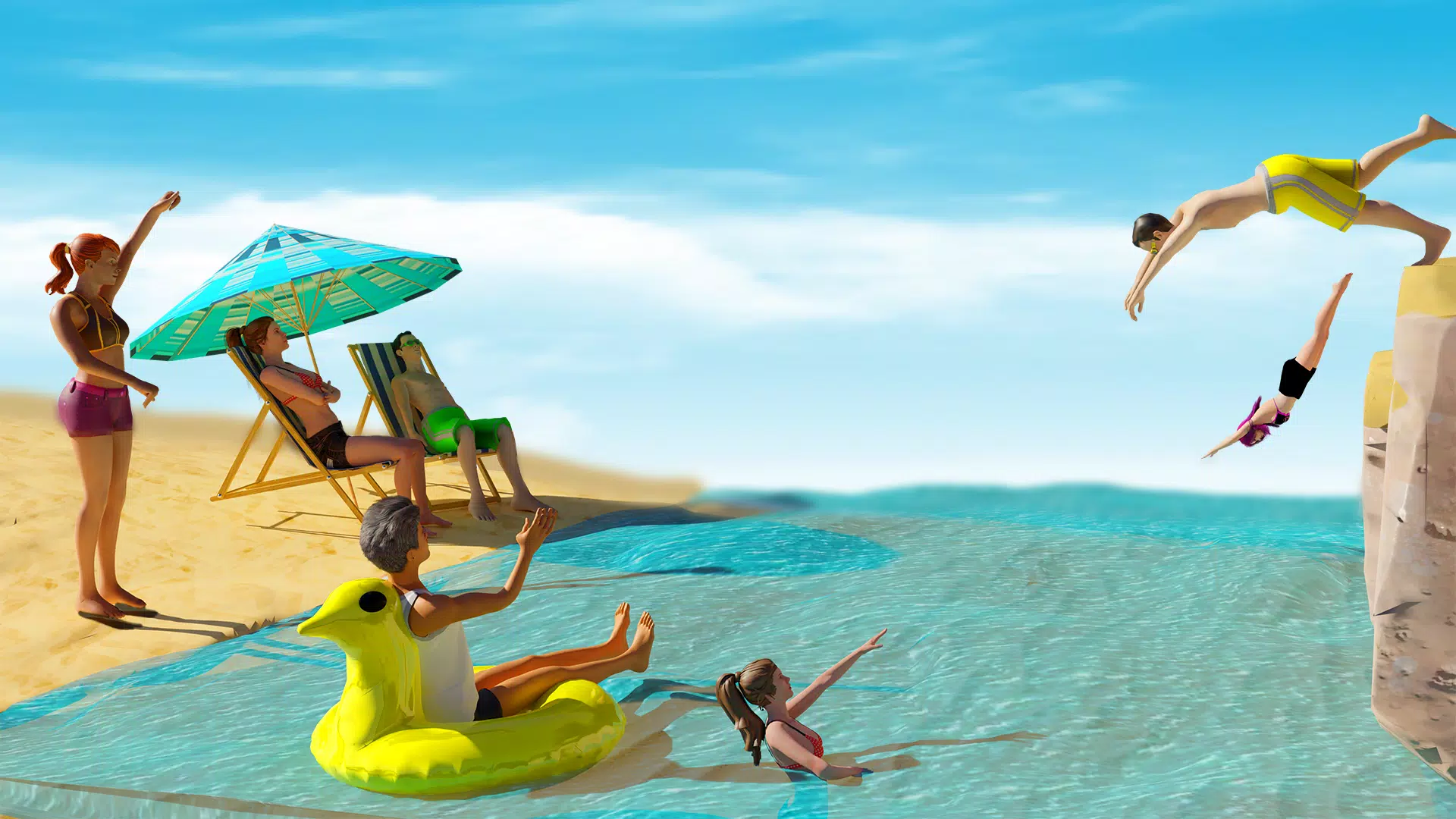 Cliff Flip Diving 3D Flip Screenshot 1