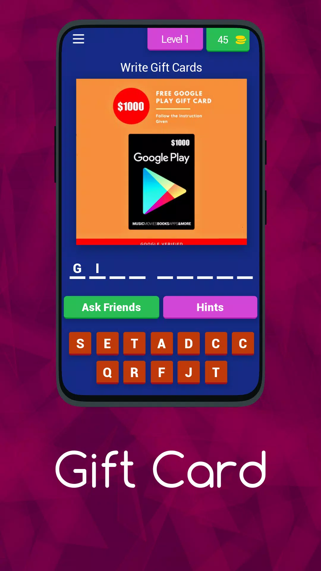 Gift Card Capture d’écran 2