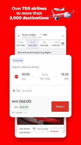 Schermata AirAsia MOVE: Flights & Hotels 1