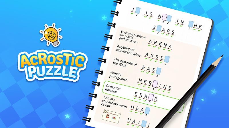 Acrostic Puzzle: Logic Fill in应用截图第1张