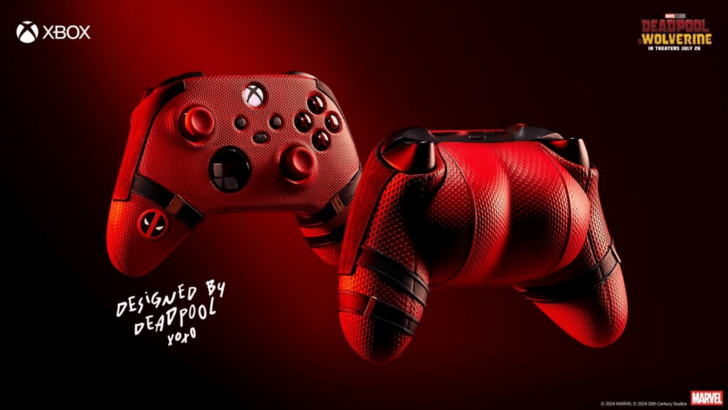 데드풀의 Xbox와 컨트롤러의 트위스트 엉덩이
