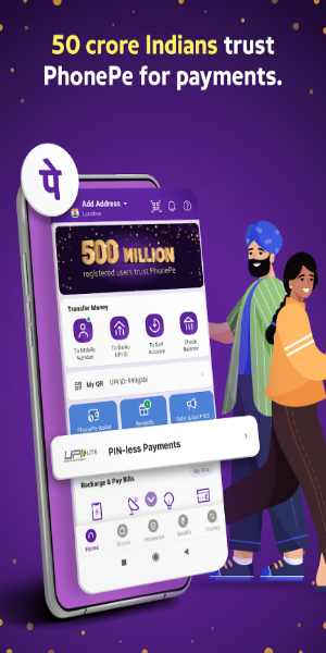 PhonePe UPI, Payment, Recharge Tangkapan skrin 3