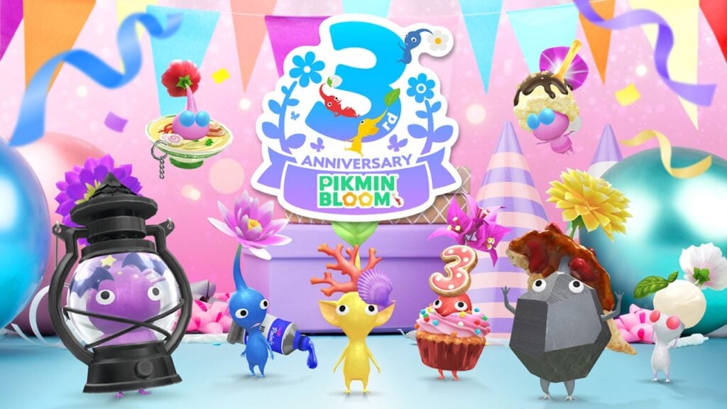 Pikmin Bloom Celebra el tercer año con cupcakes coleccionables y paseos por la fiesta