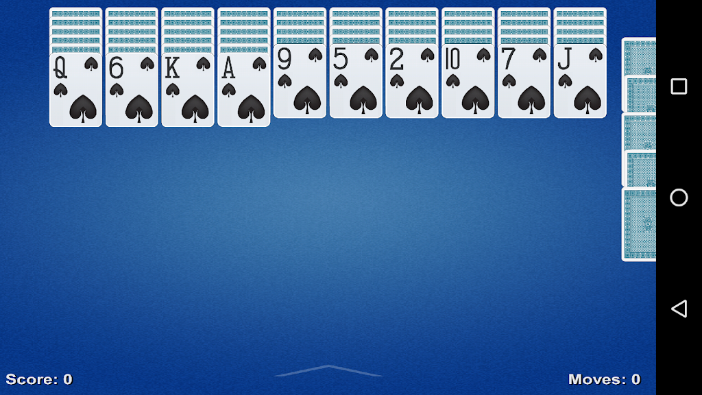 Spider Solitaire Game 스크린샷 1