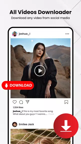 Video Downloader App - Mesh Capture d’écran 1