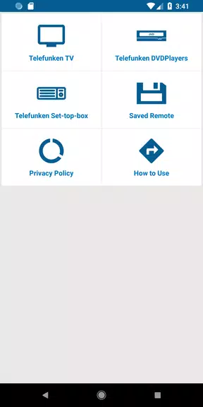 Telefunken TV Remote 스크린샷 1