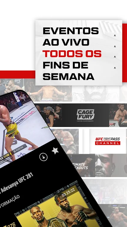 UFC Fight Pass - MMA ao vivo Captura de tela 2