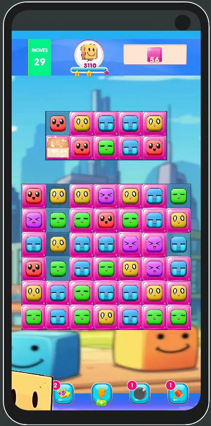 Match3: Fun Emoji Smile Ảnh chụp màn hình 4