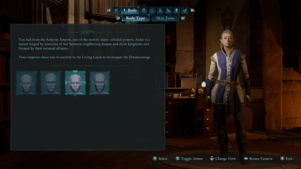 Une image montrant un elfe en avoué dans le cadre d'un guide de toutes les différentes races que vous pouvez choisir dans le jeu.
