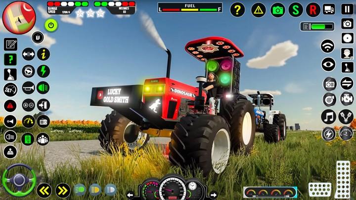 Real Farm Indian Tractor Game Captura de tela 1