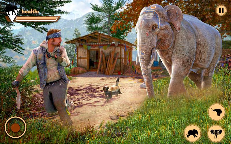 Elephant Simulator Animal Game 스크린샷 1