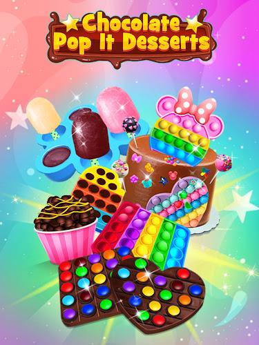 Chocolate Pop It Desserts ဖန်သားပြင်ဓာတ်ပုံ 1