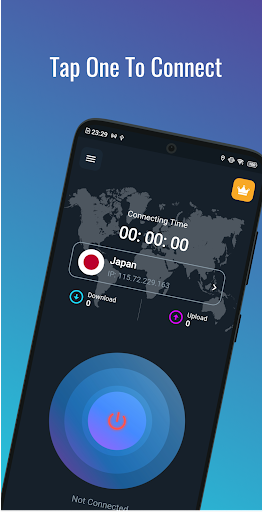 Dark Blue VPN - Fast & Secure Capture d’écran 1