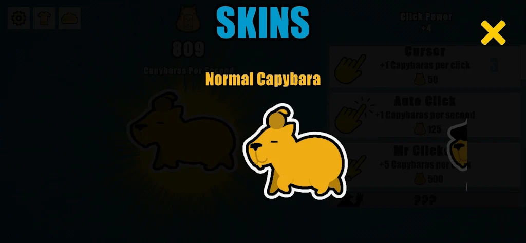 Capybara Clicker स्क्रीनशॉट 3