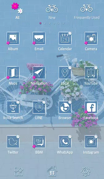 Vintage Floral Bike Theme应用截图第2张