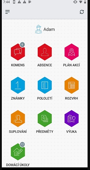 Bakaláři OnLine Captura de pantalla 1