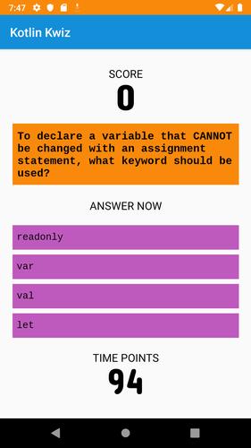 Kotlin Kwiz ภาพหน้าจอ 4