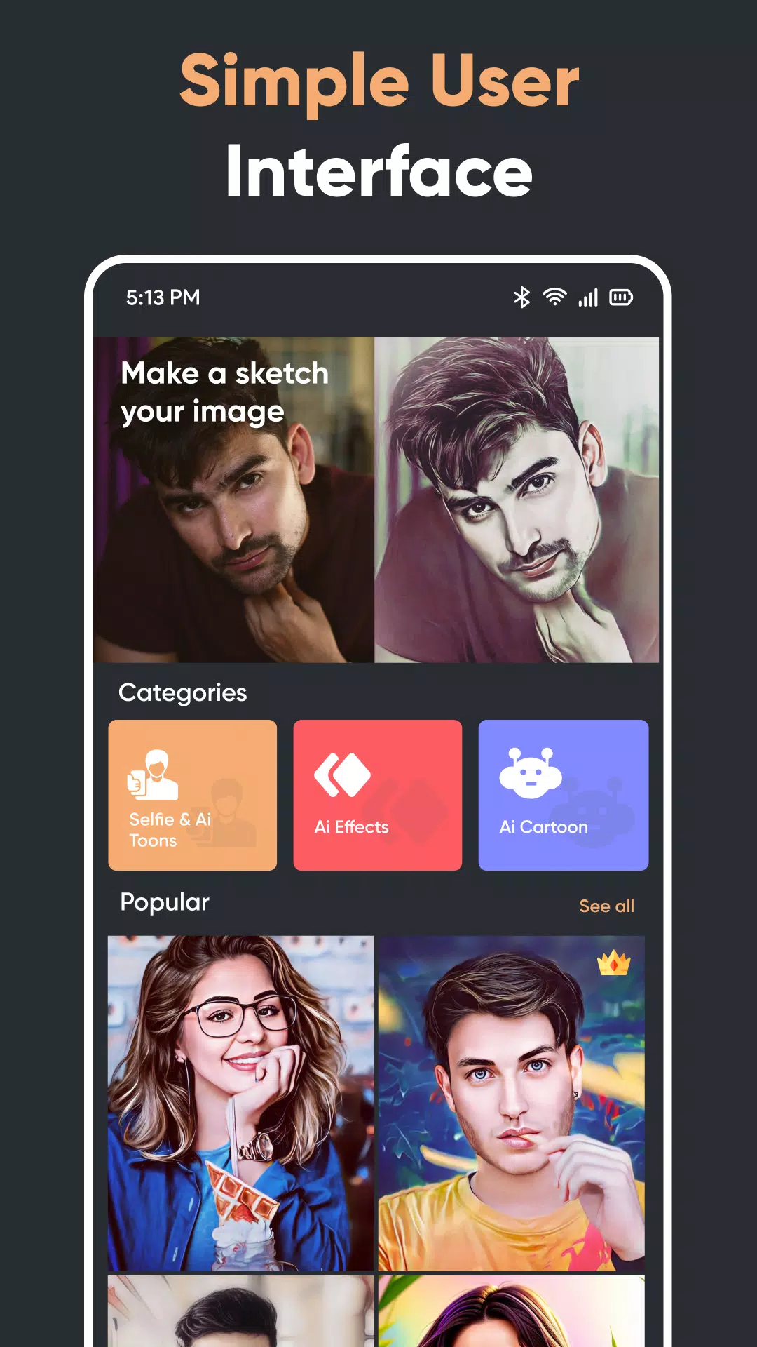 PhotoArt, AI Photo Editor Captura de pantalla 1