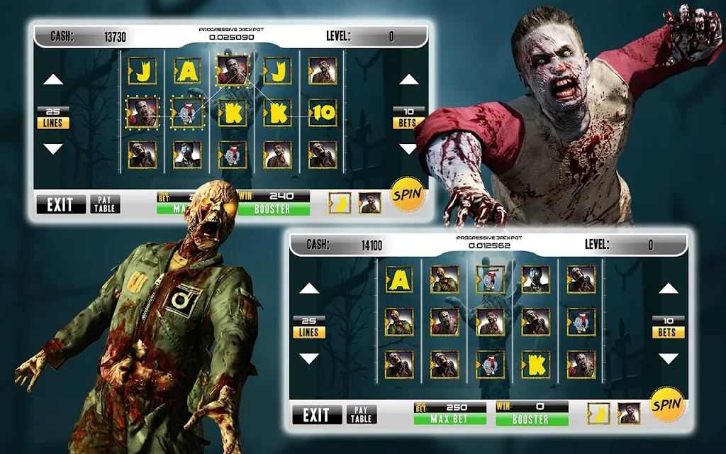 Casino Walking Zombie Slots Machine Captura de tela 4