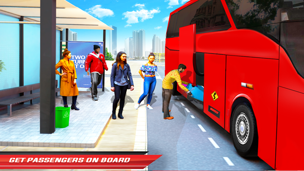 City Coach Bus Driving Sim 3D Screenshot 4