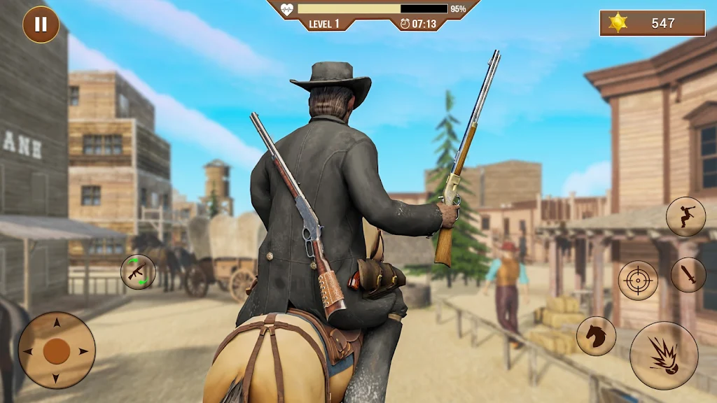 West Cowboy Shooting Games 3D Capture d’écran 1