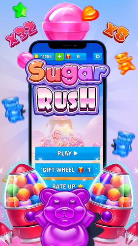 Sugar Rush Slot Machine Скриншот 2