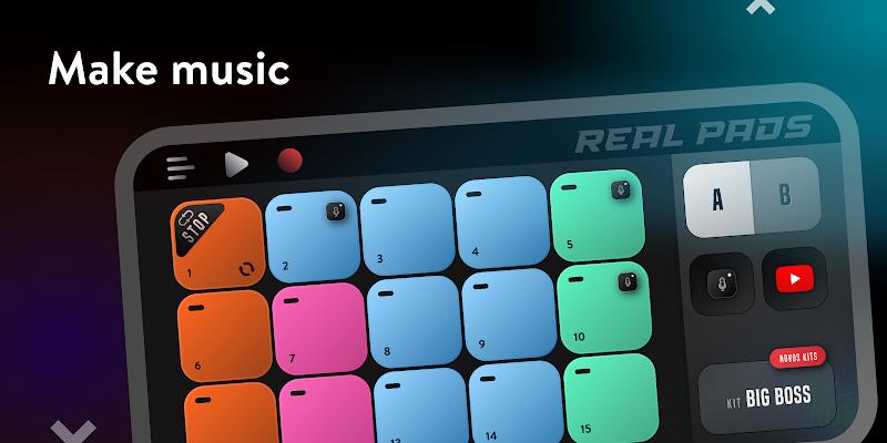 Real Drum Pad: electro beats Captura de tela 3