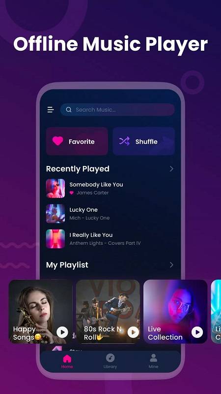 Offline Music Player: My Music Tangkapan skrin 4