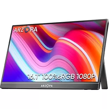 Arzopa 16“ 1080p便攜式USB顯示器：立即節省40％！